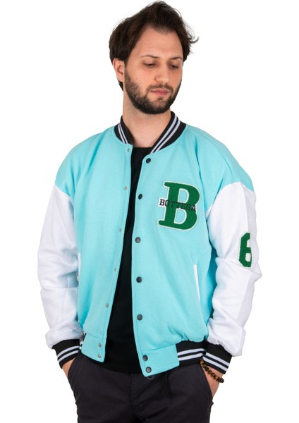 Üç Iplik Kol ve Gögüs Nakış Detaylı Çıtçıtlı Kolej Mont 2304762