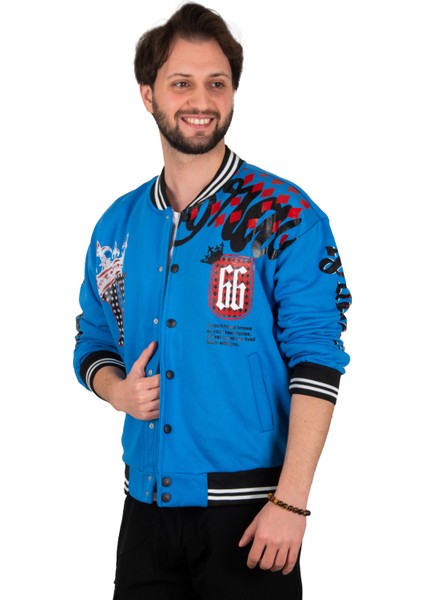 Kolları Önü ve Arkası Baskılı Üç Iplik Çıtçıtlı Kolej Mont 2304764 fırsatları