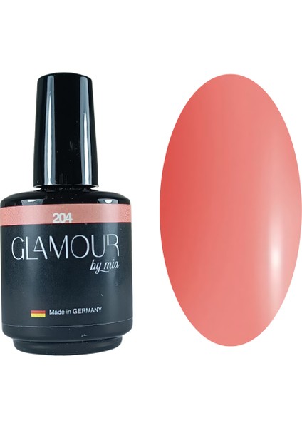 Glamour Açık Somon Rengi Kalıcı Oje 204 TPO FREE