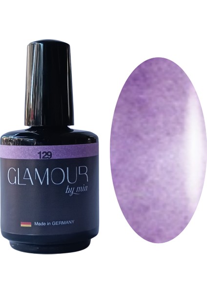 Glamour Sedefli Lila Rengi Kalıcı Oje 129 TPO FREE