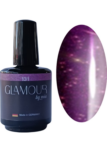 Glamour Simli Bordo Rengi Kalıcı Oje 131 Tpo Free