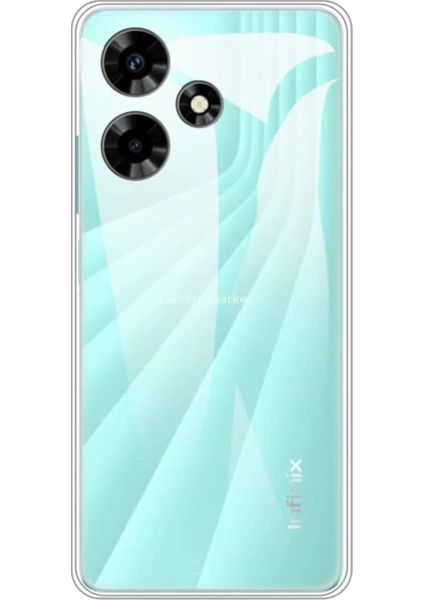 Caseart Infinix Hot 30I Kapak Kamera Korumalı Süper Silikon Şeffaf Kılıf