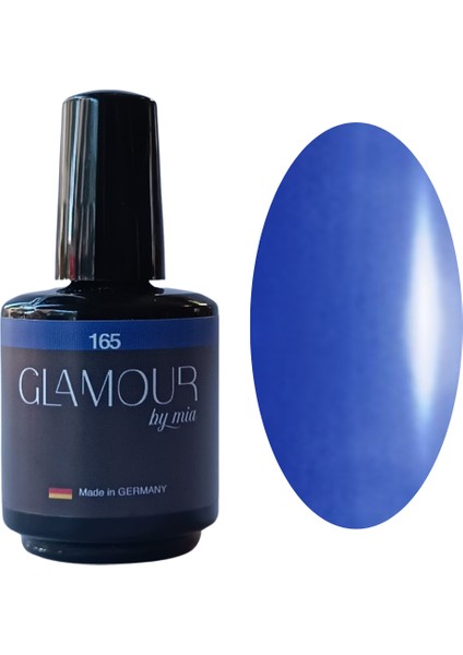 Glamour Mavi Rengi Kalıcı Oje 165 TPO FREE