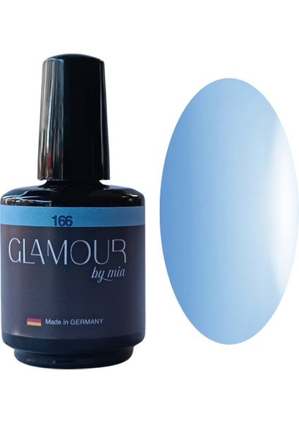 Glamour Açık Mavi Rengi Kalıcı Oje 166 TPO FREE