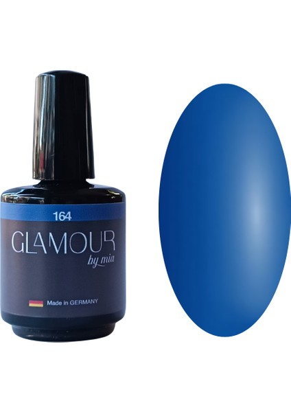 Glamour Mavi Rengi Kalıcı Oje 164 TPO FREE