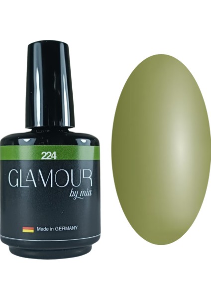 Glamour Koyu Haki Rengi Kalıcı Oje 224 TPO FREE