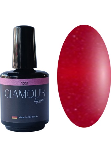 Glamour Simli Koyu Pembe Kalıcı Oje 122 TPO FREE