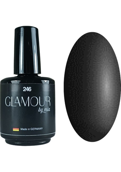 Glamour Siyah Rengi Kalıcı Oje 246 TPO FREE