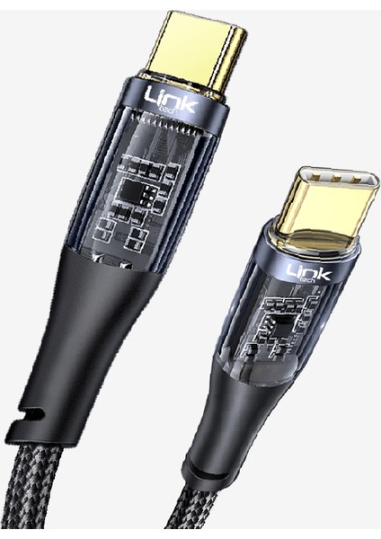 K670 130CM 60W Type-C-Type C Şeffaf Şarj Kablosu fiyatları
