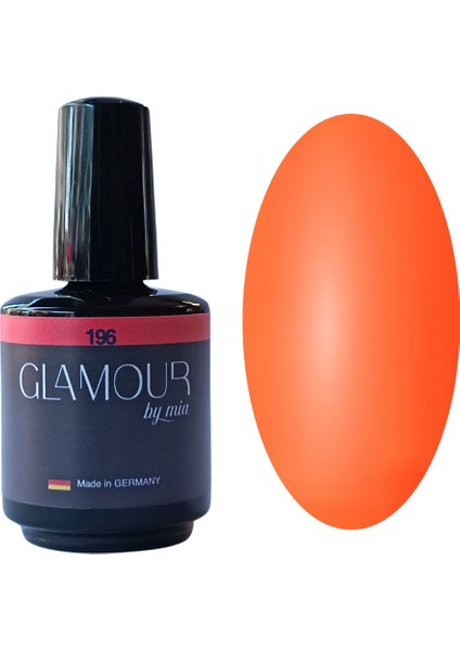 Glamour Turuncu Rengi Kalıcı Oje 196 TPO FREE