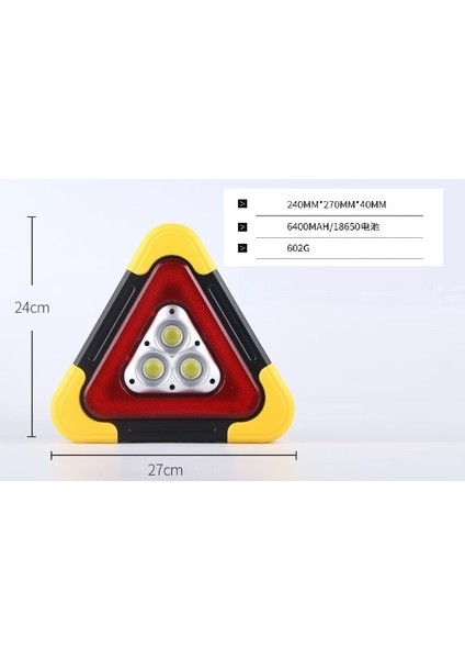 Rastpro®ışıklı Üçgen LED Reflektör Acil Durum Feneri