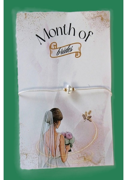 Şans Bilekliği - 20 Adet Kişiye Özel Kuşe Kartlı - Kına Hediyesi - Nikah Hediyesi - Bride Hediyesi