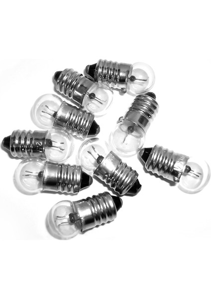 Mini Fener Ampul 1.5V Vidalı 50 Li Paket El Feneri LED Lambası Deney Ampülü Gün Işığı modelleri