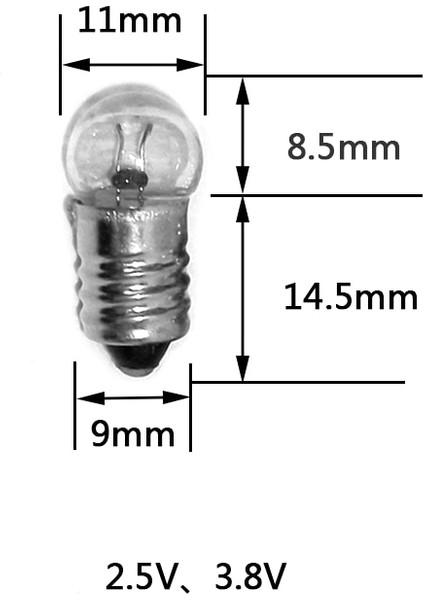 Mini Fener Ampul 1.5V Vidalı 50 Li Paket El Feneri LED Lambası Deney Ampülü Gün Işığı fırsatları