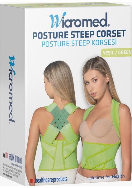 Posture Steep Dik Kuruş Korsesi Yeşil Neopren
