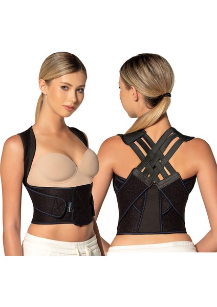Posture Steep Dik Duruş Korsesi Siyah Neopren