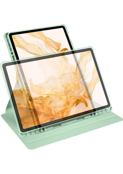 Galaxy Tab S9 Fe Plus Kılıf Kalem Bölmeli Dönebilen Standlı Kılıf