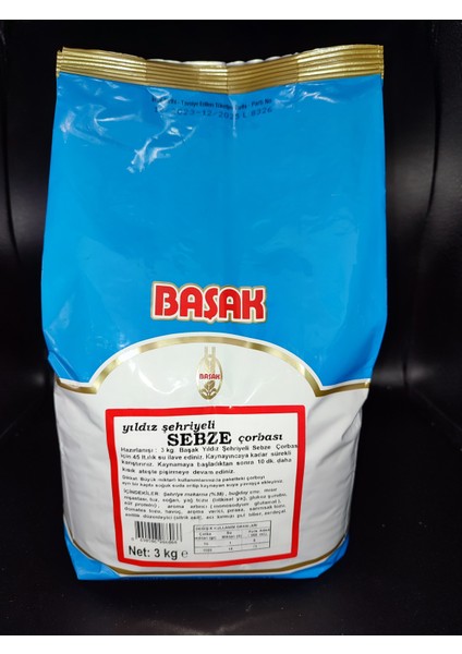 Hazır Çorba Yıldız Şehriyeli Sebze 3 kg