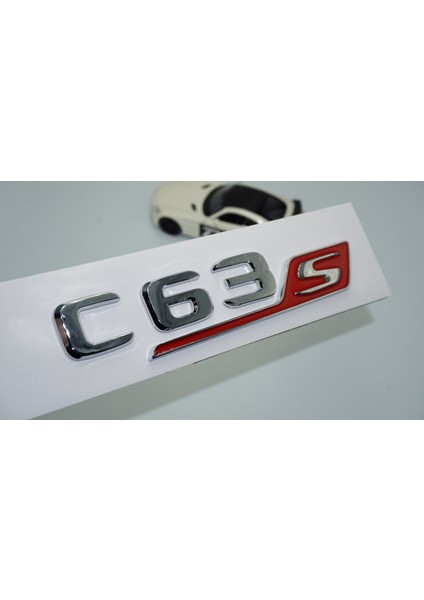 C 63S Bagaj Krom Kırmızı Abs 3m 3D Yazı Logo Benz Ile Uyumlu fiyatları