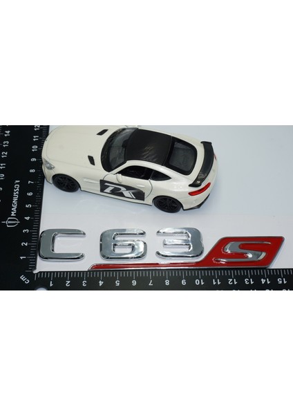 C 63S Bagaj Krom Kırmızı Abs 3m 3D Yazı Logo Benz Ile Uyumlu modelleri