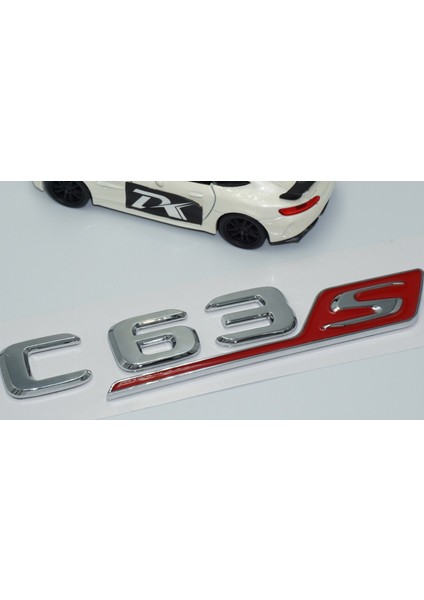 C 63S Bagaj Krom Kırmızı Abs 3m 3D Yazı Logo Benz Ile Uyumlu fırsatları