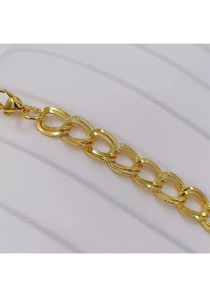 Kararmaz Paslanmaz Gold Renk Uzay Yolu Çelik Bileklik