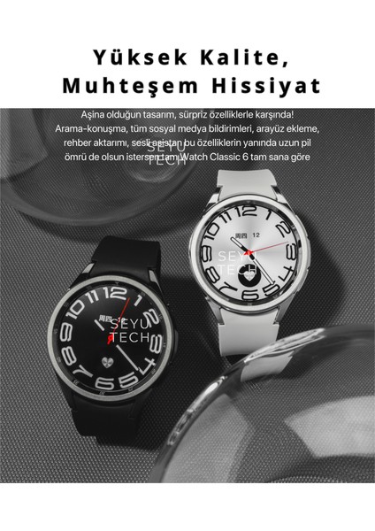 Watch Classic 6 Akıllı Saat Iphone ve Android Tüm Telefonlara Uyumlu