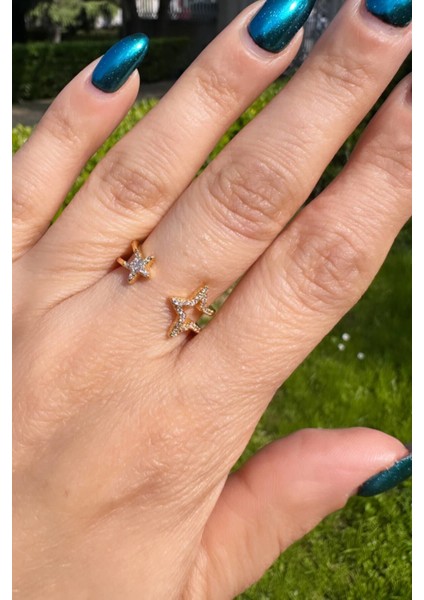 Çift Yıldız Ayarlanabilir Gold Yüzük fiyatları