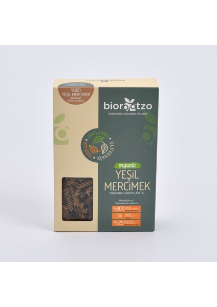 Organik Glütensiz Vegan Yeşil Mercimek Artizan Bronz Kalıp Fusilli Makarna 200 gr x 3 Adet indirimleri
