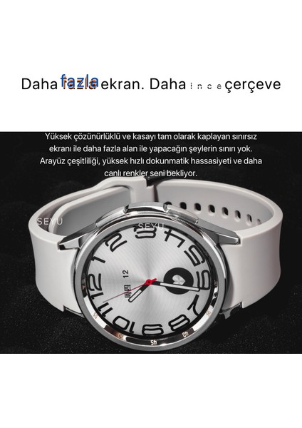 Seyu Watch Watch Classic 6 Akıllı Saat Iphone ve Android Tüm Telefonlara Uyumlu