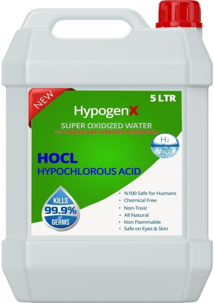 Hypogenx Genel Dezenfektan - 5.00 Litre Hipokloröz Asit Bazlı