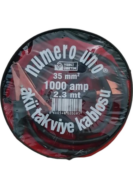 Akü Takviye Kablosu 1000 Amper Bakır 2.3 Metre Özel Üretim Kalın Kablo