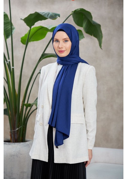 Ipekhan Line Leola Ipeksi Jakar Şal Gece Mavi 9009-12