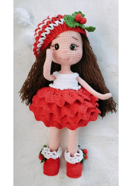 Yılbaşı Karnaval Bebek Amigurumi Organik Oyuncak