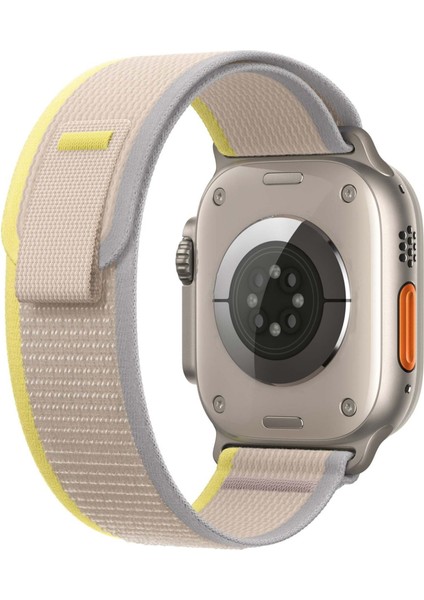 Trail Loop Kordon, Apple Watch ile Uyumlu Seri SE/11/10/9/8/7/6/5/4/3, 42mm-41mm-40mm-38mm, Sarı Gri fiyatları