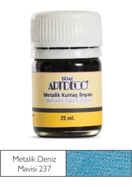 Metalik Kumaş Boyası 237 Deniz Mavisi 25 ml