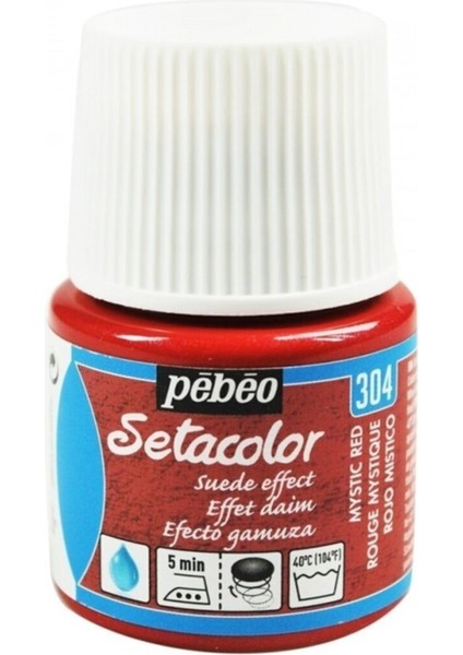 Setacolor Suede Effect (Süet Etkisi) Kumaş Boyası 304 Mystıc Red