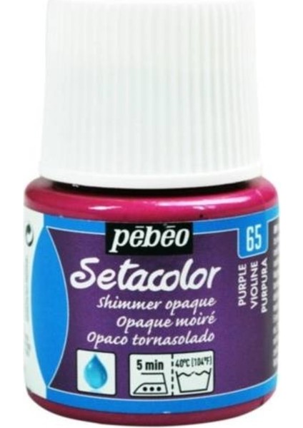 Shimmer (Pırıltılı) Opak Kumaş Boyası 65 Purple 45 ml