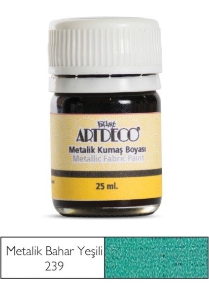 Metalik Kumaş Boyası 239 Bahar Yeşili 25 ml