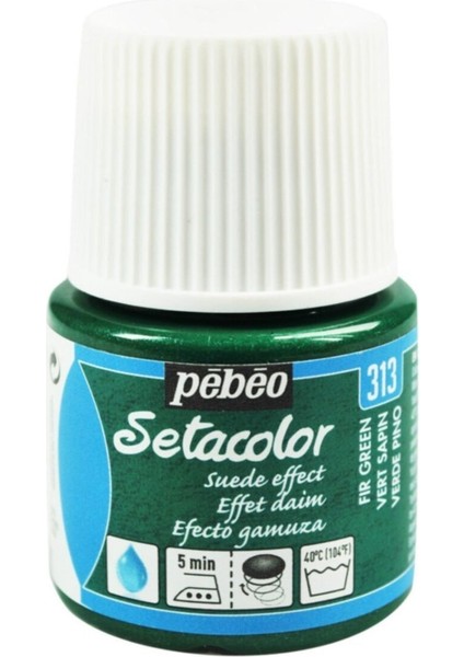 Setacolor Suede Effect (Süet Etkisi) Kumaş Boyası 313 Fır Green