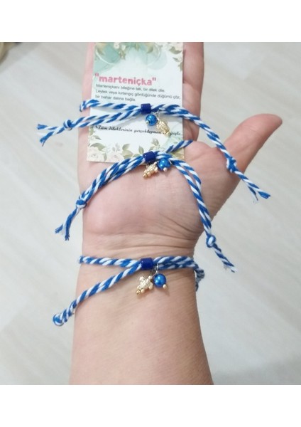 Üç Adet Renkli Inci ve Kaplumbağa Sallantılı Marteniçka Bileklik fiyatları