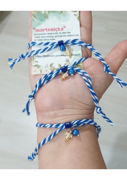 Üç Adet Renkli Inci ve Kaplumbağa Sallantılı Marteniçka Bileklik indirimleri