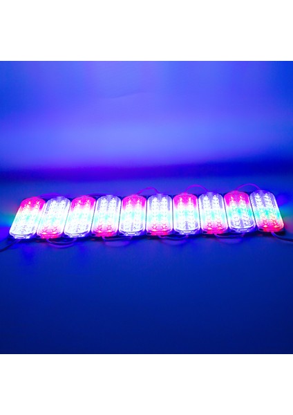 Powermaster 12 Volt 3.6 Watt Rgb Flaşlı Yanıp Sönen 2835 Mercekli Modül LED 18 LED