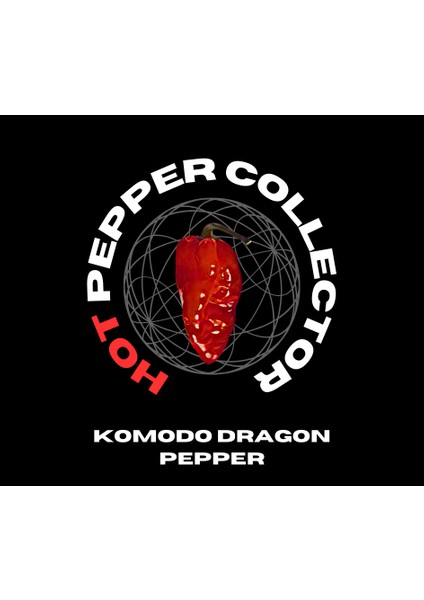 Hot Pepper Collector Komodo Dragon Pepper / 1,4 – 2,2 Milyon Shu - 2 Adet Taze Biber