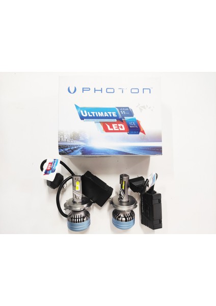 Photon Ultimate H4 12V-24V LED Xenon Beyaz 5+Plus 9500 Lümen Headlight