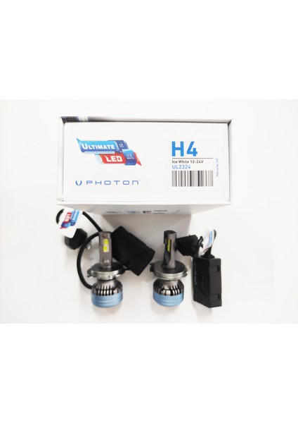 Photon Ultimate H4 12V-24V LED Xenon Beyaz 5+Plus 9500 Lümen Headlight