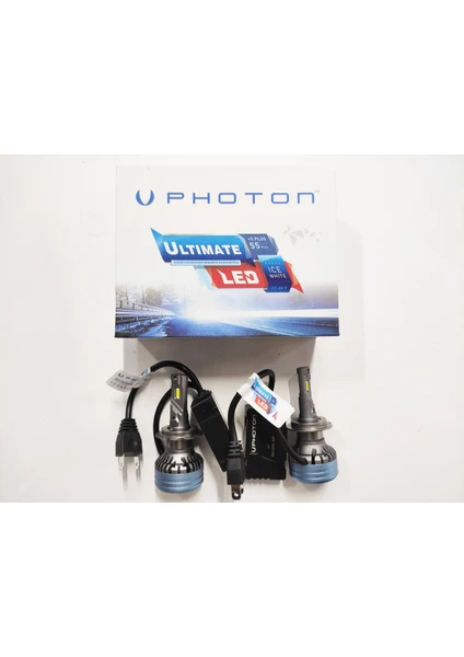 Photon Ultimate H7 12V-24V LED Xenon Beyaz 5+Plus 9500 Lümen Headlight