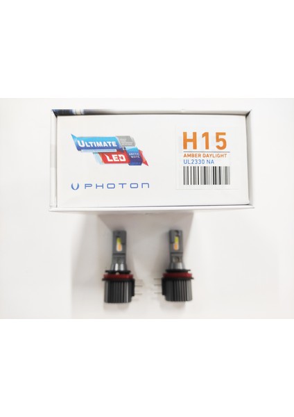 Photon Ultimate H15 Turuncu Gündüz Ledli 12V-24V LED Xenon Beyaz 5+Plus 9500 Lümen Headlight