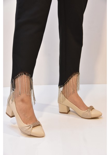 (Rıch&famous) Topuklu Kadın Ayakkabı Bej fırsatları