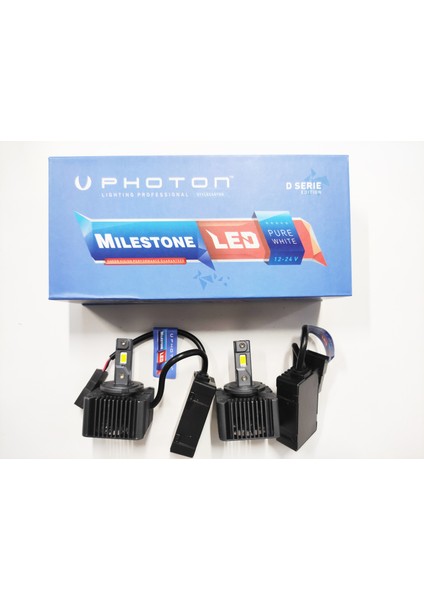 Photon Milestone D5S 12V-24V LED Xenon Beyaz 14000 Lümen Ballast Version